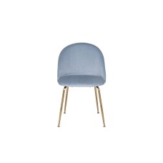 Стул велюр серо-голубой, мет.ножки см Garda Decor 30C-301-1G LBL