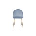 Стул велюр серо-голубой, мет.ножки см Garda Decor 30C-301-1G LBL