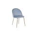 Стул велюр серо-голубой, мет.ножки см Garda Decor 30C-301-1G LBL
