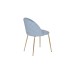 Стул велюр серо-голубой, мет.ножки см Garda Decor 30C-301-1G LBL