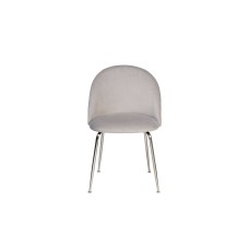 Стул велюр серый, хром. ножки см Garda Decor 30C-301-1S GRE