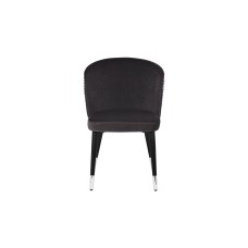 Стул велюр серый см с ч/б спинкой Garda Decor 30C-1232F GR