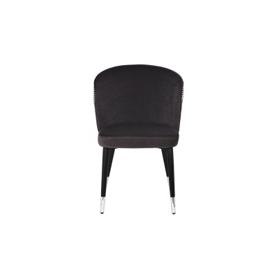 Стул велюр серый см с ч/б спинкой Garda Decor 30C-1232F GR