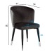 Стул велюр серый см с ч/б спинкой Garda Decor 30C-1232F GR