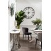 Стул велюр серый см с ч/б спинкой Garda Decor 30C-1232F GR