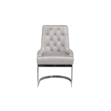 Стул велюр светло-серый/хром см Garda Decor 76AR-62105