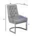 Стул велюр светло-серый/хром см Garda Decor 76AR-62105