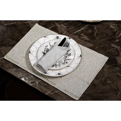 Текстильная подставка Брасс бежевая см Garda Decor 70SW-19002