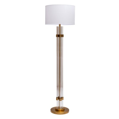 Торшер со стеклянным основанием dh166см Garda Decor K2CPF-07234