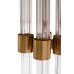 Торшер со стеклянным основанием dh166см Garda Decor K2CPF-07234