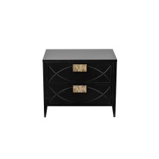 Тумба прикроватная черная см Garda Decor 151SV-00008