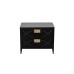 Тумба прикроватная черная см Garda Decor 151SV-00008
