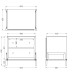 Тумба зеркальная 2 ящика см Garda Decor KFG170
