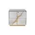 Тумба зеркальная с золотым декором см Garda Decor KFG199