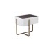 Тумбочка светлая с металл. каркасом см Garda Decor 77IP-20863