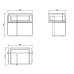 Тумбочка светлая с металл. каркасом см Garda Decor 77IP-20863