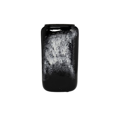Ваза стеклянная серо-черная см Garda Decor 71PN-5187