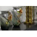 Ваза стеклянная зеленая с цветком см Garda Decor 55RV6816L
