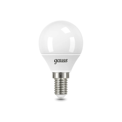 Лампа светодиодная Gauss E14 9,5W 6500K матовая 105101310