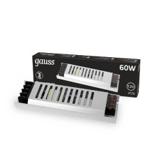 Блок питания Gauss 60Вт DC12 IP20 202001060