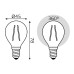 Лампа светодиодная Gauss Filament Elementary E14 8W 4100K 52128