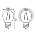 Лампа светодиодная Gauss Filament Elementary E27 12W 4100K 52222