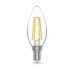 Лампа светодиодная филаментная Gauss E14 4,5W 2700К прозрачная 1031115