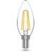 Светодиодная филаментная лампа Gauss Basic Filament E14 4W 4000K свеча 50312242