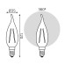 Лампа светодиодная Gauss Filament Elementary E14 12W 2700K 42112