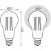 Светодиодная филаментная лампа Gauss Basic Filament 40712172