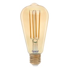 Филаментная светодиодная лампа General GLDEN-ST64S-8-230-E27-2700 655301