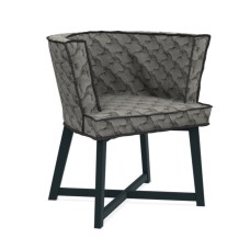 Обеденный стул Gervasoni Gray 27 Grigio/blueberry