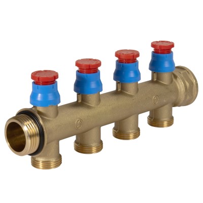 Коллектор сборный Giacomini с регулирующими клапанами 1