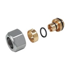 Переходник Giacomini МП латунь Дн 20х2,0х3/4quot; с евроконусом, R179EX027