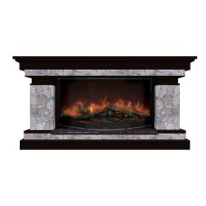 Комплект из электрокамина напольного и портала (143x45x80 см) Брайтон Марсель Rondo 86 БР000021