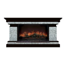 Комплект из электрокамина напольного и портала (143x45x80 см) Брайтон Старый Город Rondo 86 БР000026