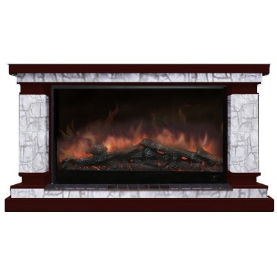 Комплект из электрокамина напольного и портала (143x45x82.5 см) Лорд Старый Город Premier S14 ЛО000073