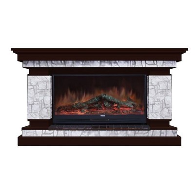 Комплект из электрокамина напольного и портала (143x45x82.5 см) Лорд Старый Город Premier S86 ЛО000011