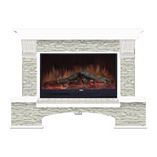 Комплект из электрокамина напольного и портала (149x42x108.5 см) Бостон К ГО Premier S86 БК860015