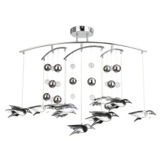 Подвесная светодиодная люстра Globo Bird 56670-9D