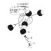 Люстра на штанге Globo Elliott 54341-5
