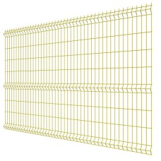Панельное ограждение, 2.5×1.53 м, ячейка 55×200 мм, d=3.5 мм, жёлтое