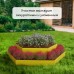 Клумба оцинкованная, 2 яруса, d = 60–100 см, высота бортика 30 см, жёлтая, Greengo