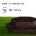 Клумба оцинкованная, 2 яруса, d = 60-100 см, высота бортика 30 см, коричневая, Greengo