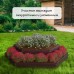 Клумба оцинкованная, 2 яруса, d = 60-100 см, высота бортика 30 см, коричневая, Greengo