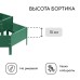 Клумба оцинкованная, 2 яруса, d = 60–100 см, высота бортика 30 см, зелёная, Greengo