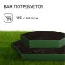 Клумба оцинкованная, 2 яруса, d = 60–100 см, высота бортика 30 см, зелёная, Greengo