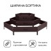 Клумба оцинкованная, 3 яруса, d = 60–100–140 см, высота бортика 45 см, коричневая, Greengo