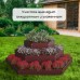 Клумба оцинкованная, 3 яруса, d = 60–100–140 см, высота бортика 45 см, коричневая, Greengo