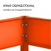 Клумба оцинкованная, d = 140 см, высота бортика 15 см, оранжевая, Greengo